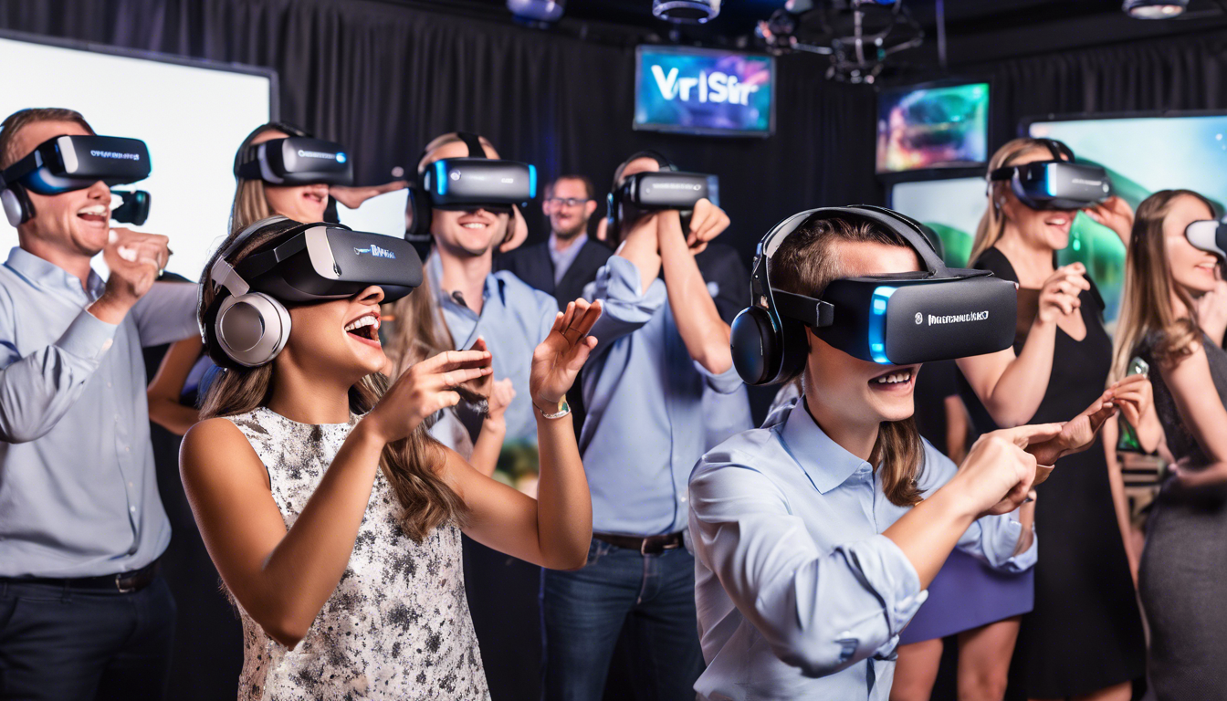 trouvez une animation ludique pour vos soirées d'entreprise avec la location de simulateur de réalité virtuelle.