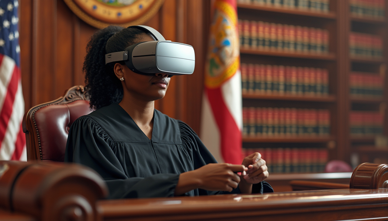 découvrez comment un juge de floride innove en utilisant un casque quest 2 lors d'une audience judiciaire, alliant technologie moderne et procédures légales. une initiative qui pourrait transformer le monde de la justice.