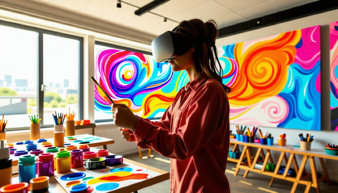 découvrez l'expérience immersive d'un simulateur de peinture en réalité virtuelle ! libérez votre créativité dans un monde numérique où chaque coup de pinceau prend vie. explorez des techniques artistiques innovantes et transformez vos idées en œuvres d'art spectaculaires. prêt à peindre comme jamais auparavant ?