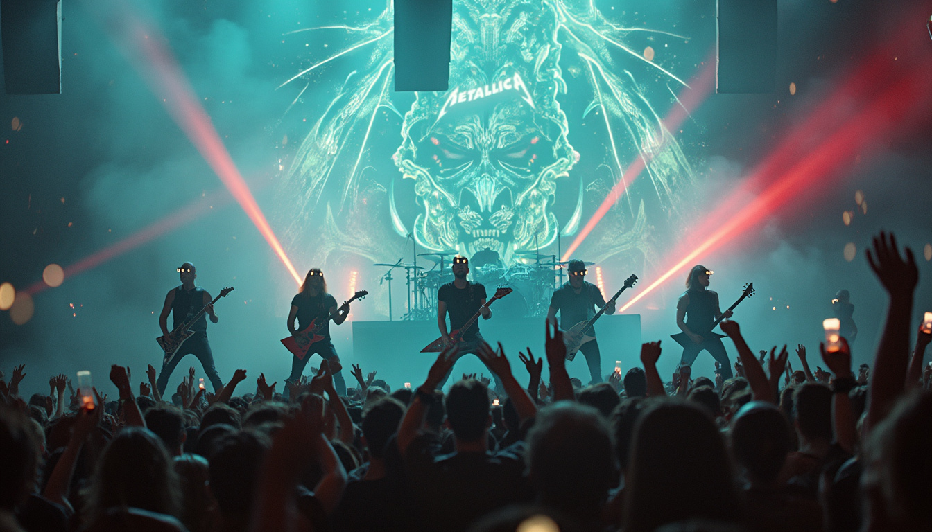 découvrez l'expérience unique d'un concert immersif de metallica sur vision pro cette semaine. plongez au cœur de la musique avec des performances en direct qui vous transporteront dans l'univers puissant du groupe légendaire. ne manquez pas cet événement exceptionnel pour les fans de musique et de technologie!