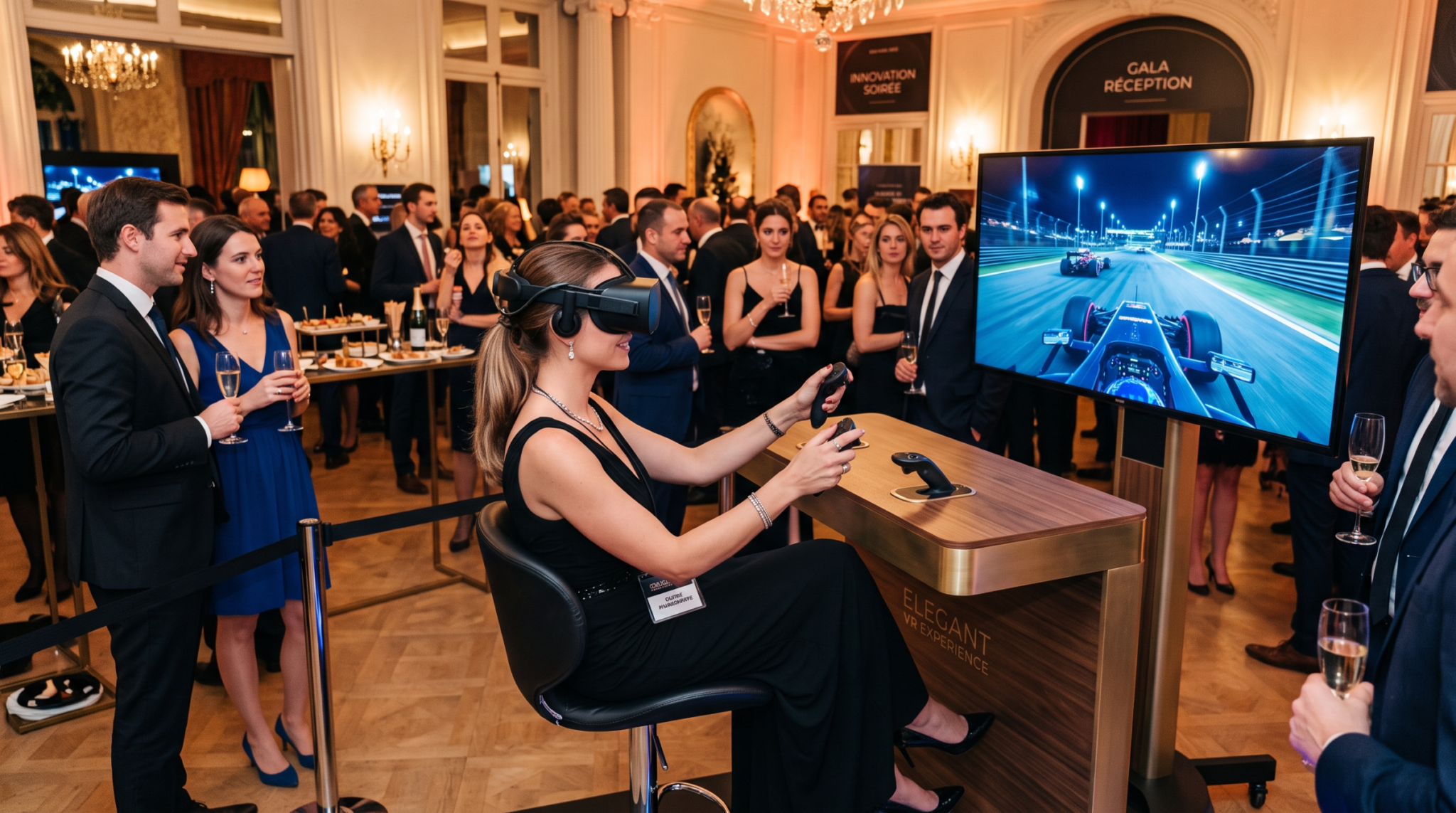 Vous cherchez une expérience unique pour votre événement ? Louez un simulateur de réalité virtuelle pour animer votre salle de réception !