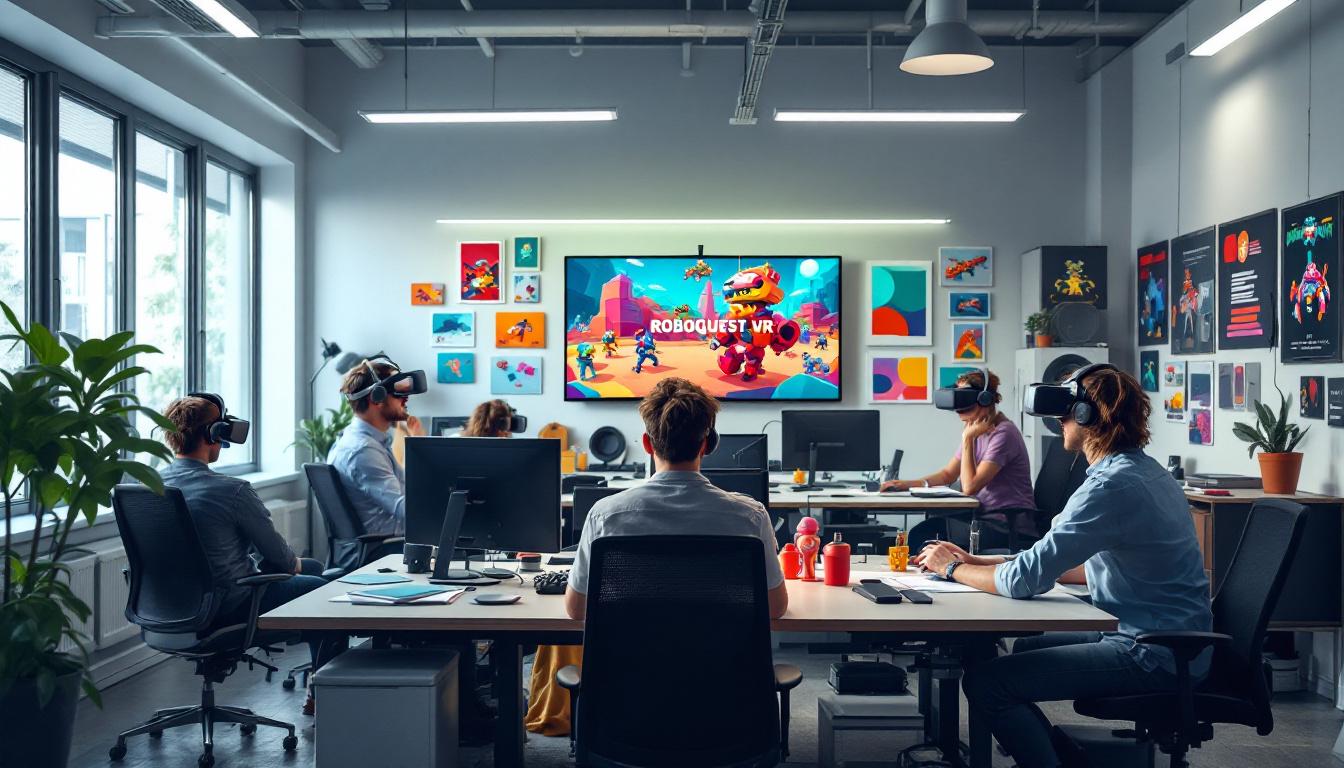 découvrez les coulisses de 'roboquest vr' avec flat2vr, un aperçu captivant de ce prochain port en réalité virtuelle qui promet de redéfinir l'expérience de jeu immersive. plongez dans l'univers futuriste et ludique de roboquest, où action et stratégie se rencontrent dans un monde virtuel palpitant.