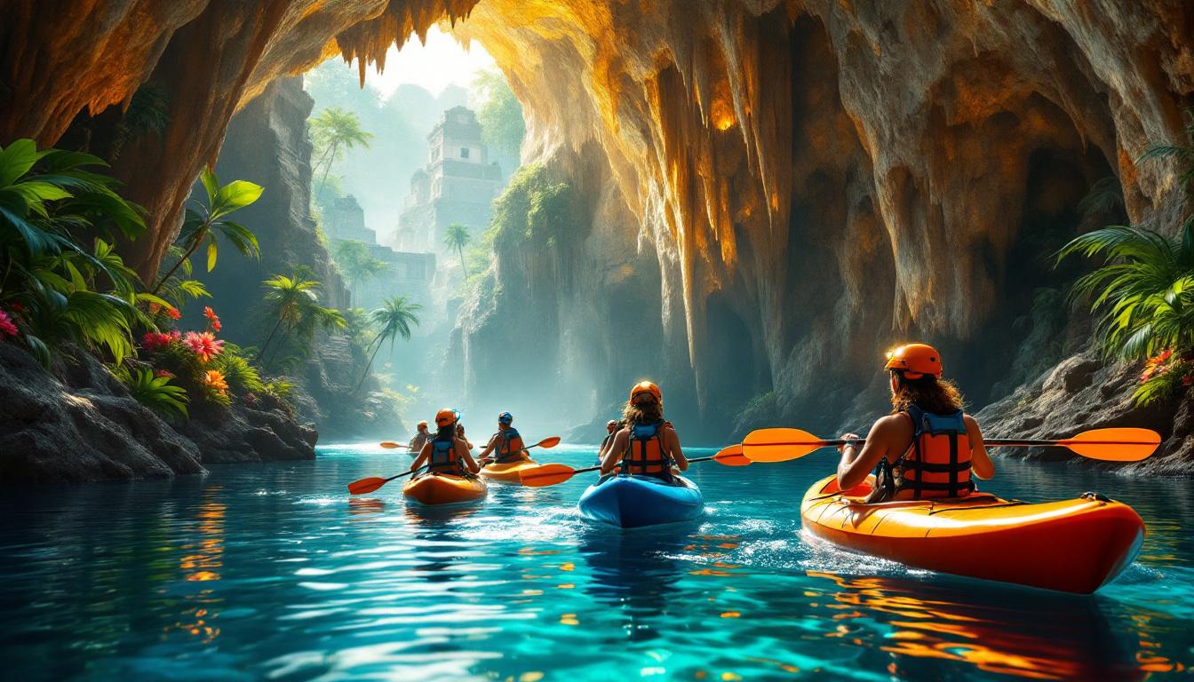 plongez au cœur du yucatán avec notre nouveau dlc de kayak vr ! découvrez des aventures palpitantes en cavernes, participez à des visites guidées immersives et vivez des descentes en kayak inoubliables dans des paysages à couper le souffle. préparez-vous à explorer la magie de cette région unique !