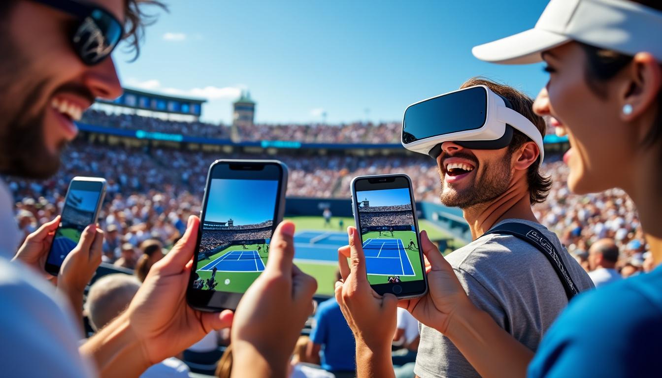 plongez dans l'expérience du us open avec des vidéos spatiales immersives filmées grâce à l'apple vision pro et l'iphone. vivez le tournoi de tennis comme jamais auparavant !