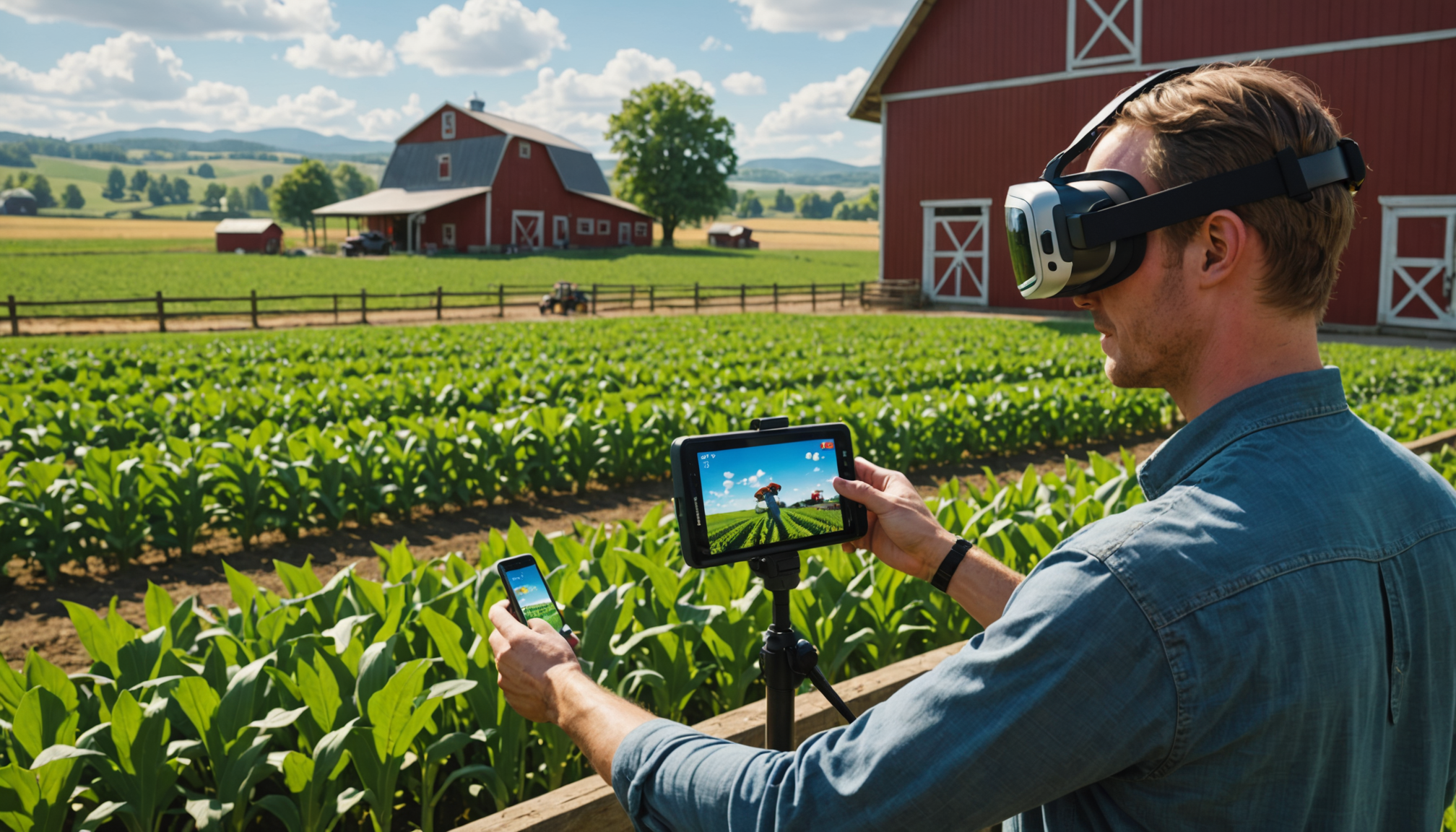 découvrez le simulateur de gestion de ferme en réalité virtuelle : un outil immersif permettant d'explorer, gérer et optimiser une exploitation agricole grâce aux technologies innovantes de la vr. idéal pour apprentissage et formation !
