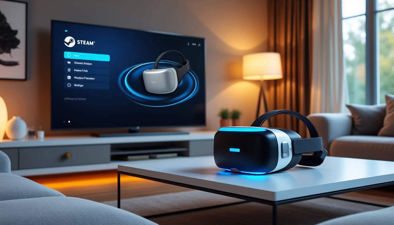 valve lance steam link sur les casques de réalité virtuelle pico et vive focus vision, permettant aux utilisateurs de streamer leurs jeux pc en vr de manière fluide et immersive.