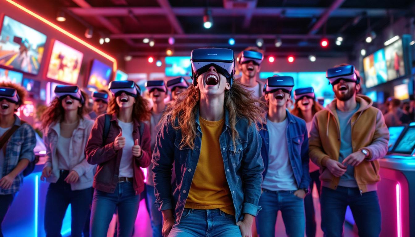 louez un casque vr et vivez des moments inoubliables ! découvrez les réactions les plus folles et étonnantes des participants lors de vos événements grâce à la réalité virtuelle.