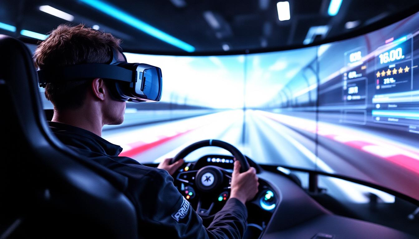 découvrez comment la location de simulateur de pilotage vr vous permet de vivre une immersion totale. plongez dans une expérience réaliste de conduite grâce à la réalité virtuelle et profitez de sensations uniques lors de chaque session.