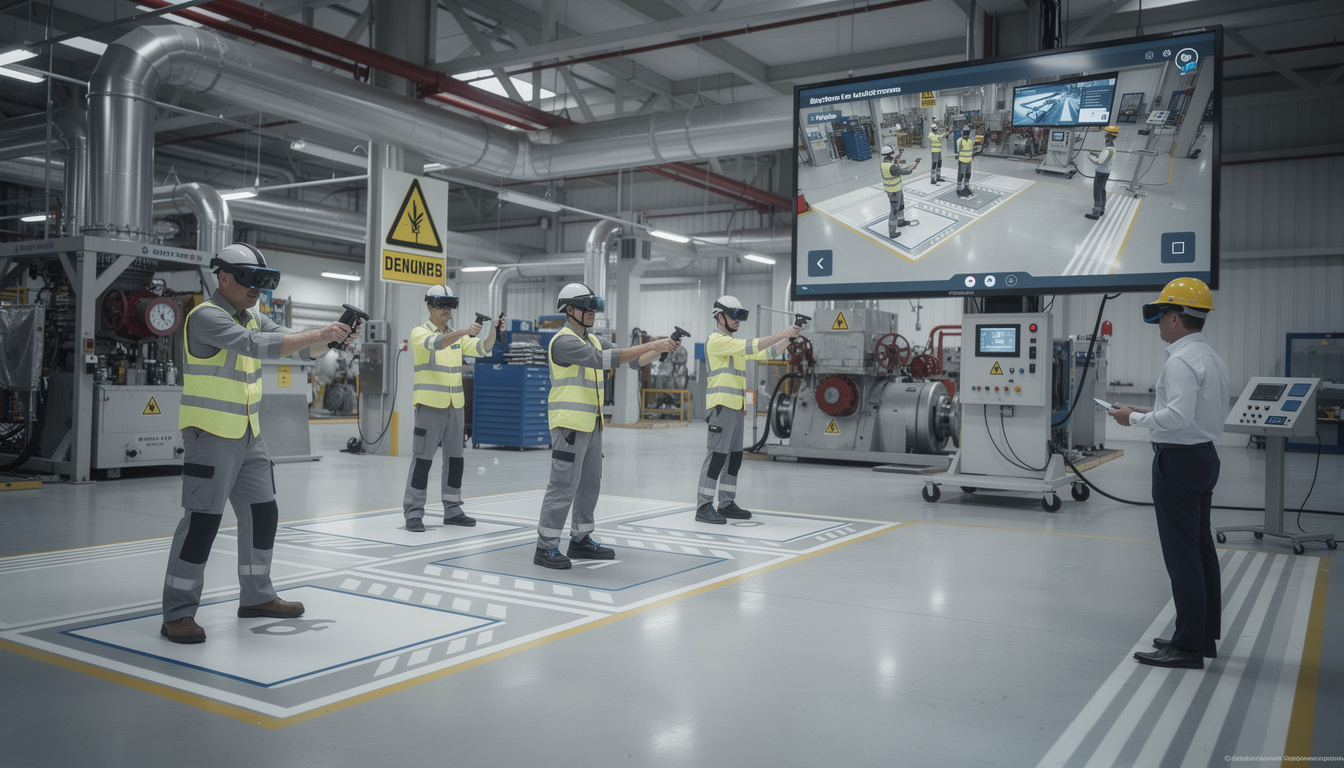 découvrez comment les simulateurs de réalité virtuelle en formation immersive réduisent de 40 % les risques d'accidents du travail, améliorant ainsi la sécurité et l'efficacité des employés.