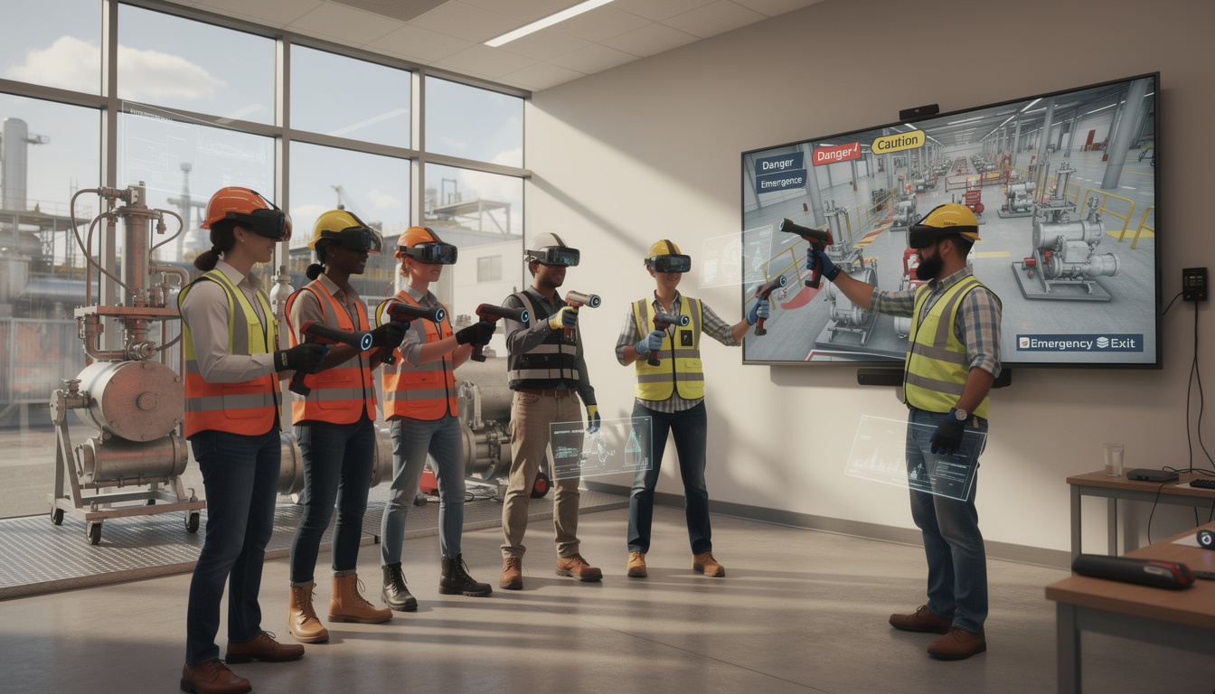 découvrez comment les simulateurs de formation en réalité virtuelle immersive permettent de réduire de 40% les risques d'accidents du travail grâce à des entraînements sécurisés et réalistes.