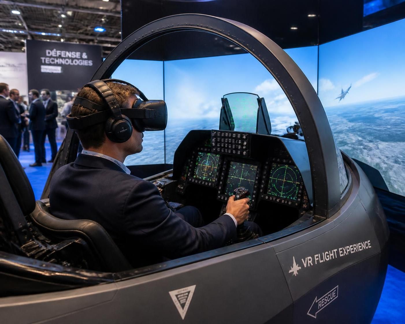 découvrez nos simulateurs de vol vr et vivez l'expérience unique de piloter un avion de chasse lors de votre prochain événement. sensations fortes garanties pour tous les passionnés d'aviation.