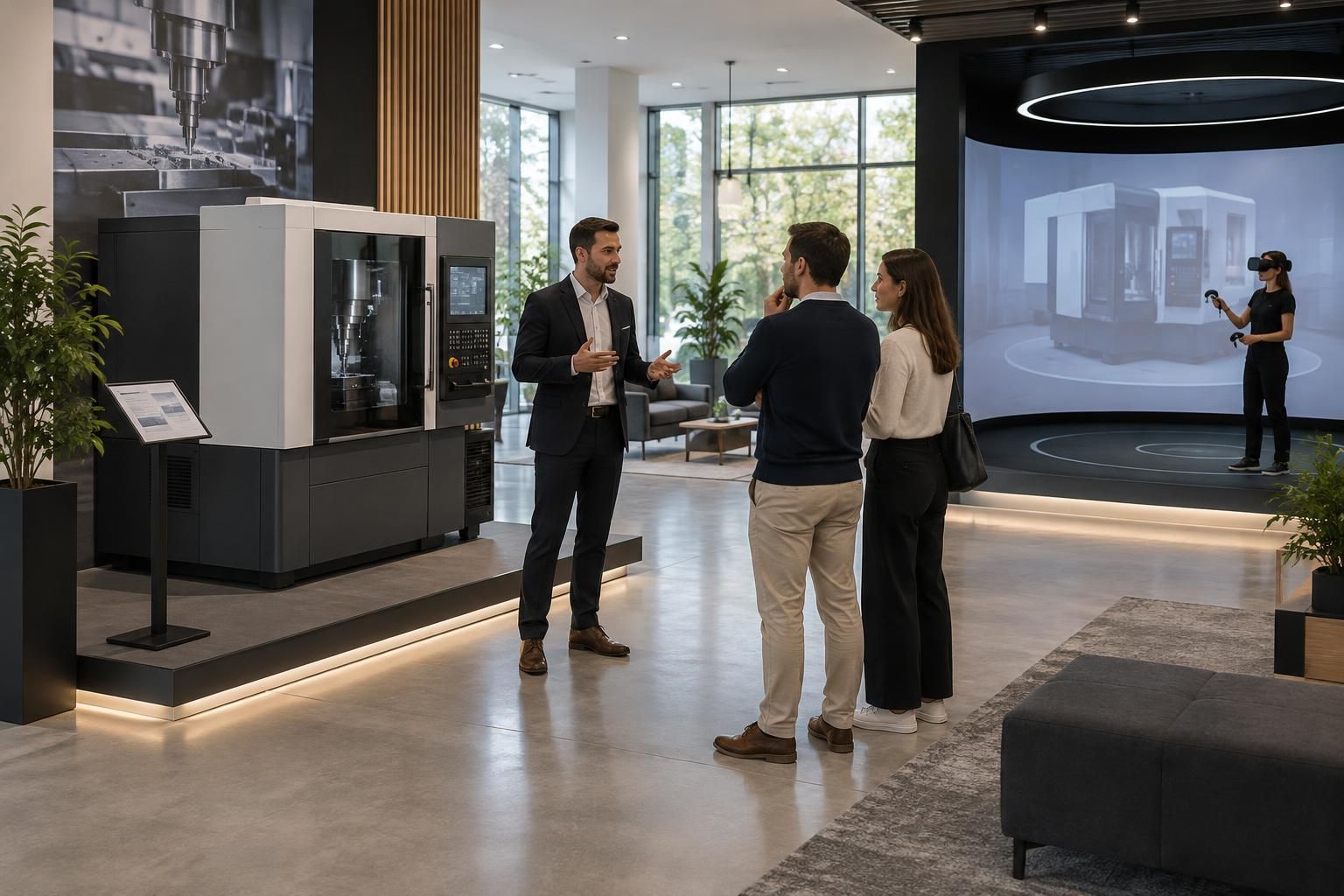 découvrez comment la réalité virtuelle enrichit un showroom professionnel : immersion, démonstrations interactives et expérience client mémorable.